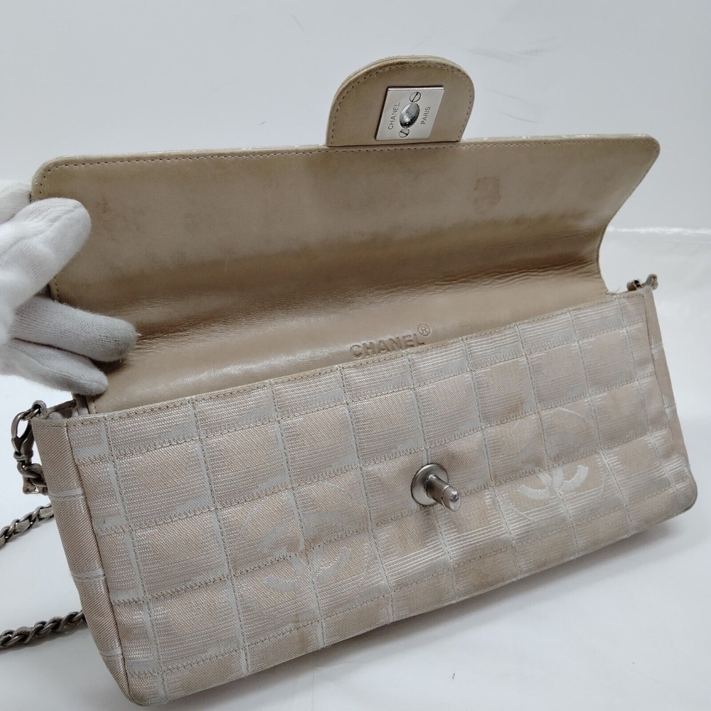 Chanel East West Canvas Shoulder Bag - Picture 14 of 16